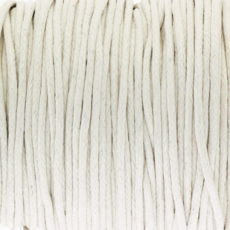 Sznurek bawełniany woskowany 25m (szpula) macadamia1.5mm PWZWR1516