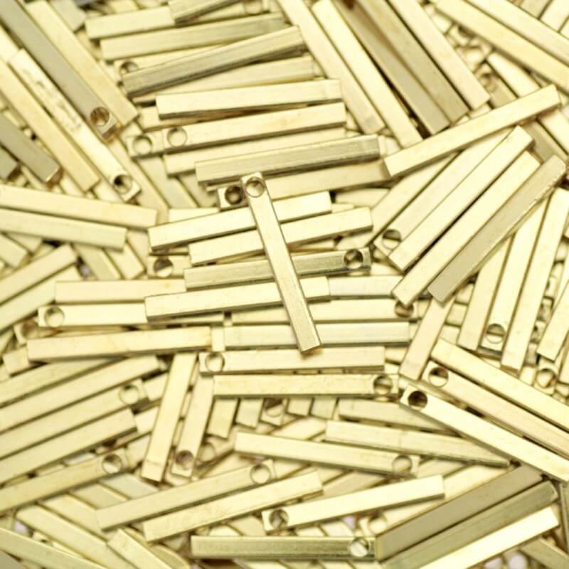 Pendants sticks 20x2.5mm golden 4pcs AKG434