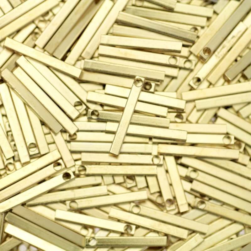 Pendants sticks 20x2.5mm golden 4pcs AKG434