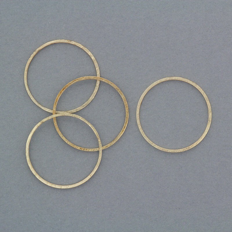 Łączniki do biżuterii Geometric kółka 20mm złote 6szt AKG463