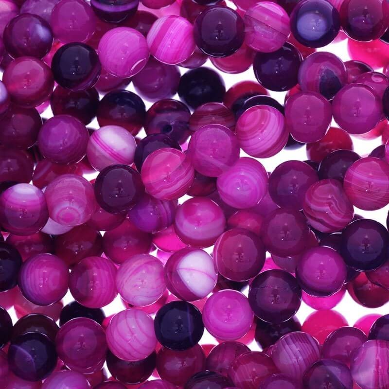Pink agate beads 8mm beads 46pcs (cord) KAAG0801