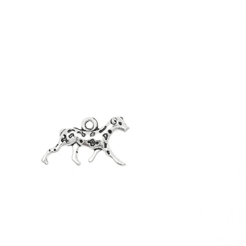 Pendants for Dalmatians bracelets, antique silver 22x13mm, 2pcs AAT246