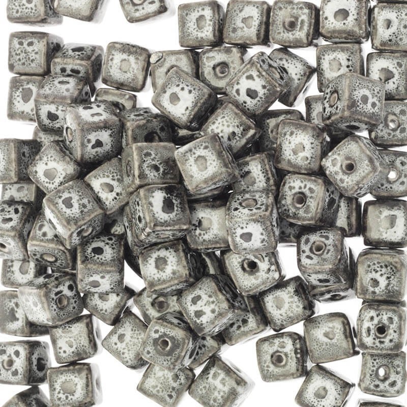 Ceramic cubes 14mm gray 1pc CKO14JS