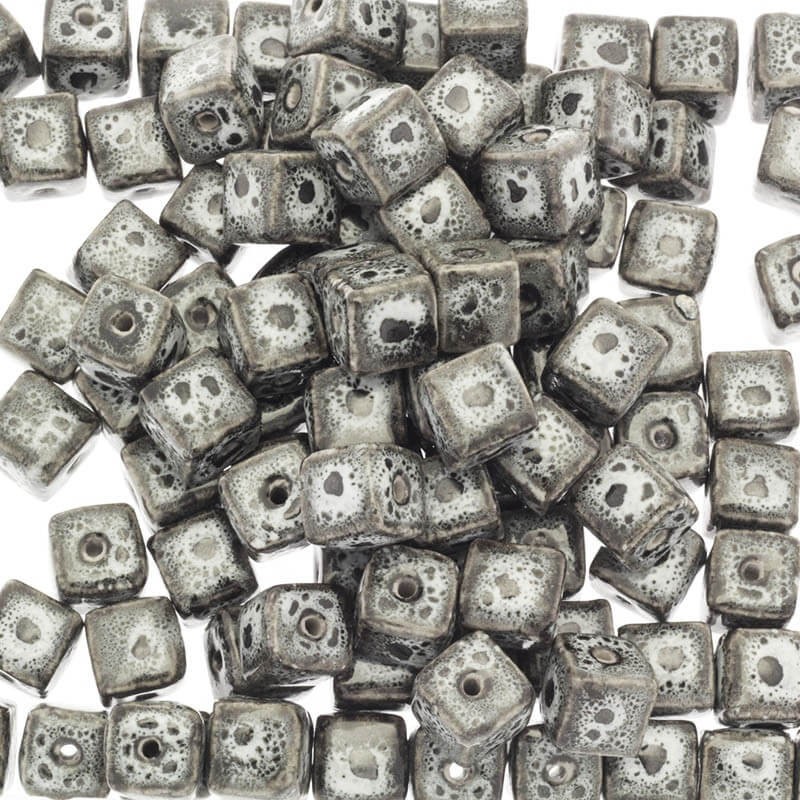 Ceramic cubes 14mm gray 1pc CKO14JS