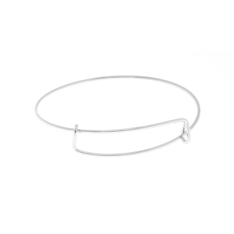 Open / expand base 70mm platinum bracelet (large size) B5A