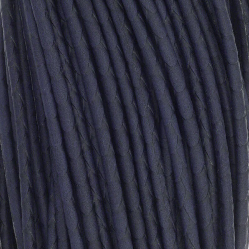 3mm navy blue braid strap with 1m spool RZSZA30