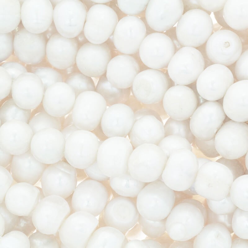 Natural pearls 9mm beads / string 42pcs light pearl PASW40