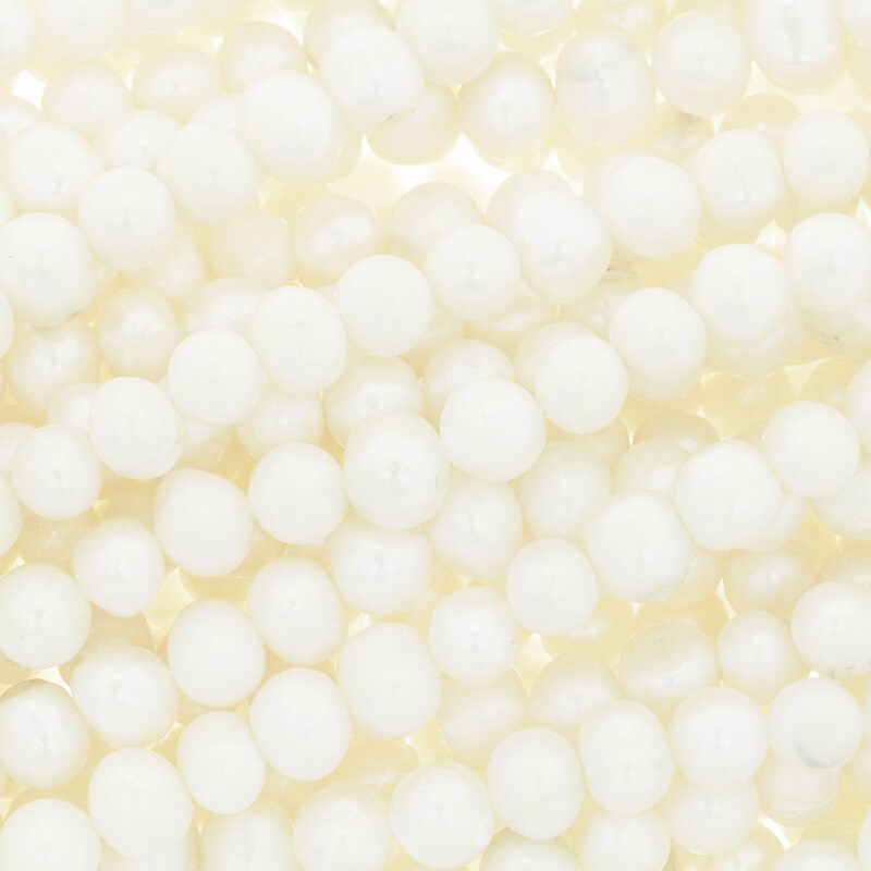 Natural pearls 7mm beads / string 51pcs light pearl PASW42