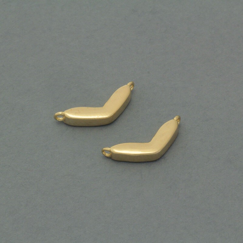 Gold-plated "V" connectors 16x6mm 1pc AKG361