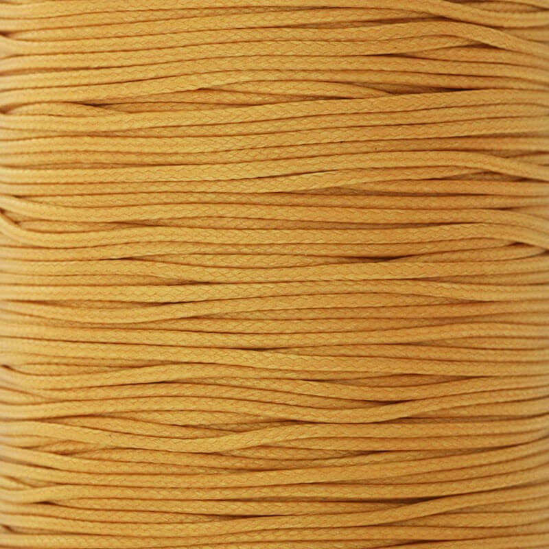 Jewelery string, braided mustard 1mm 2m PW1B13