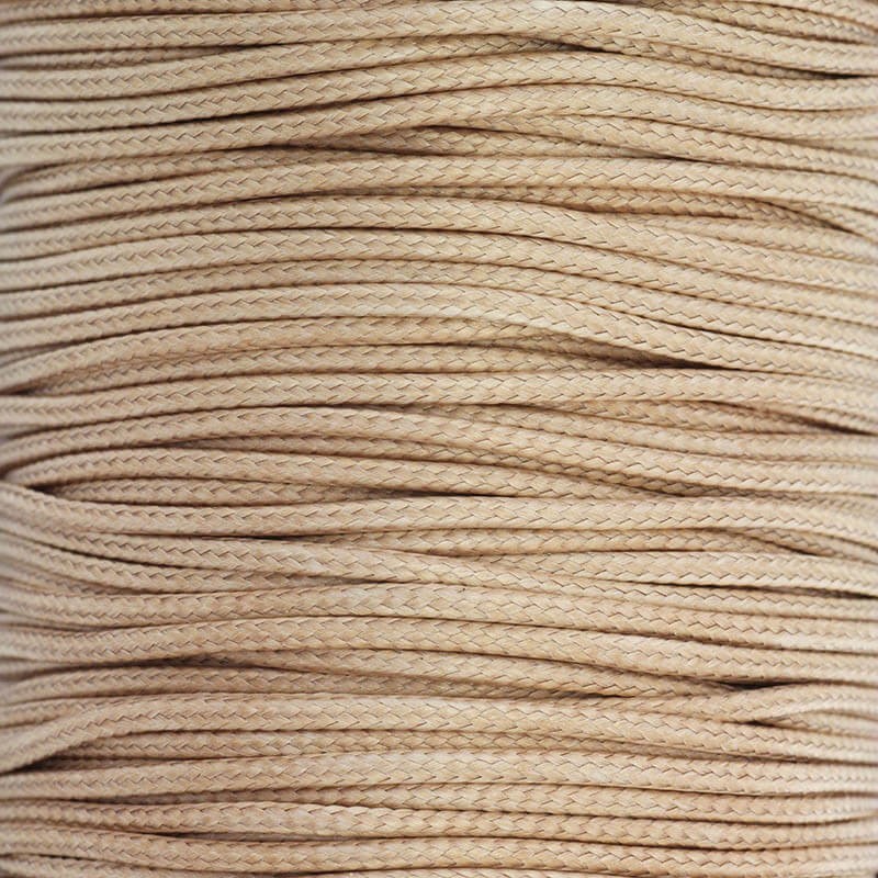 Cords for the bracelets, braided latte 1.5mm 2m PW238