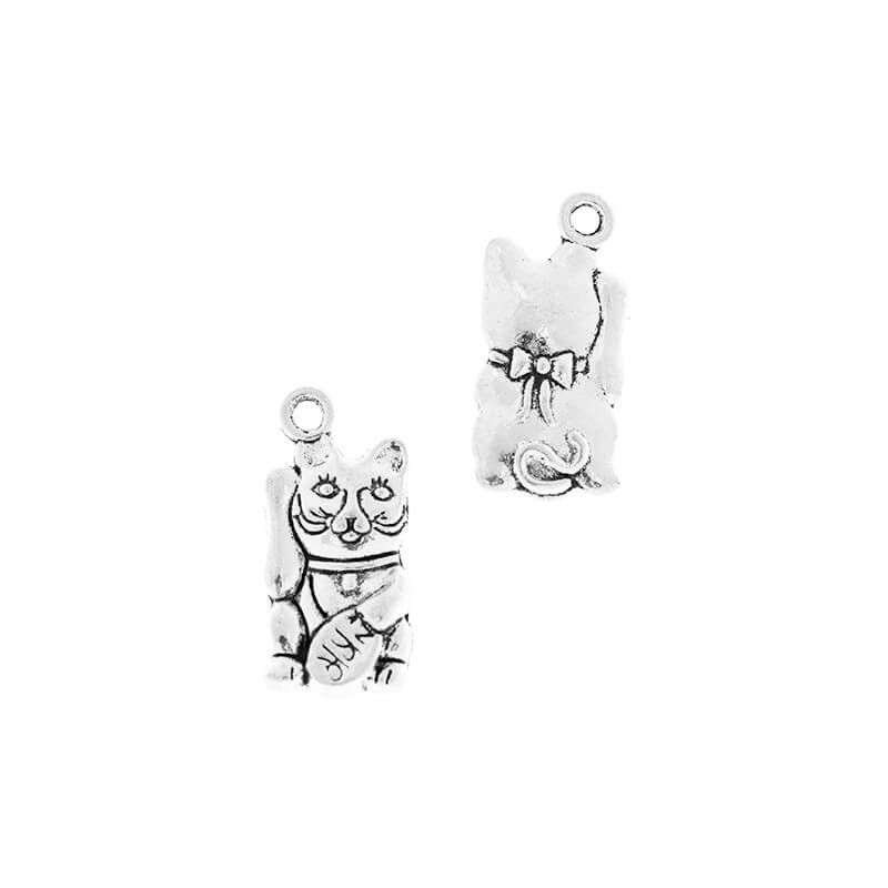 Pendants cats with a paw 23x11x2mm, 1 piece AAT274