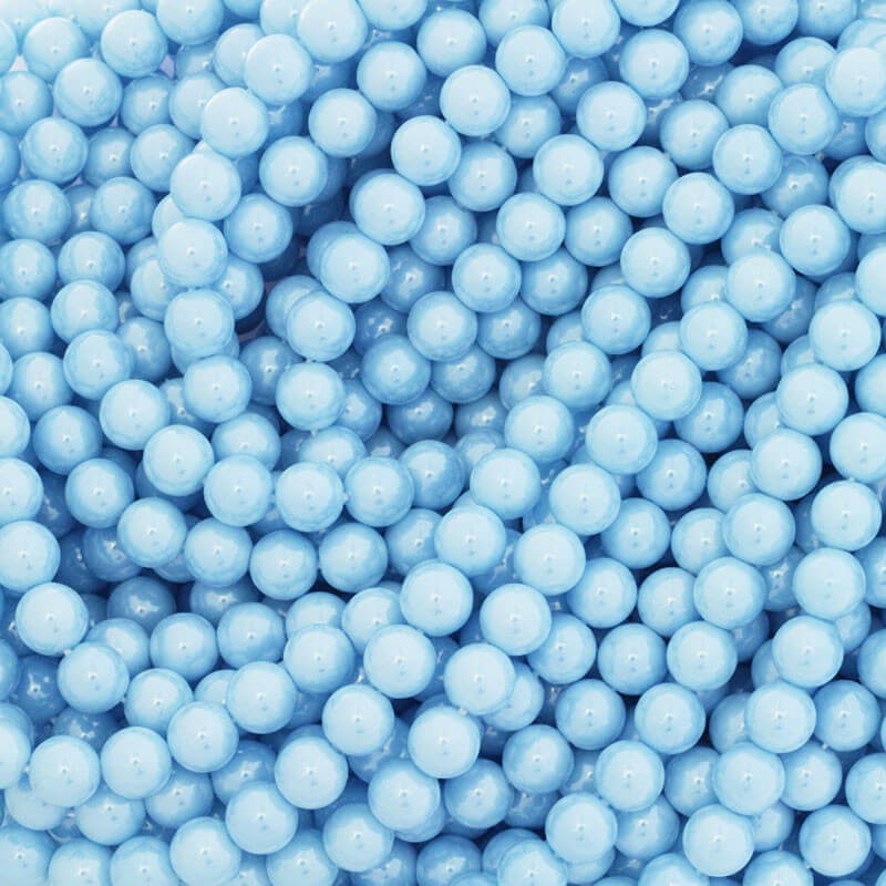 Acrylic glass beads 8mm baby blue beads 50pcs / string XYAPKS0800