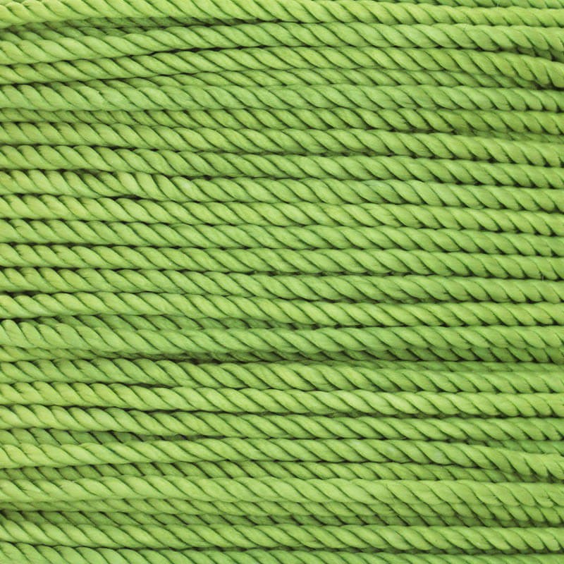 Sznurek nylonowy/ splot sznurowy zielony 2mm 1m PWL2008