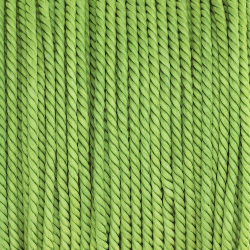 Sznurek nylonowy/ splot sznurowy zielony 2mm 1m PWL2008