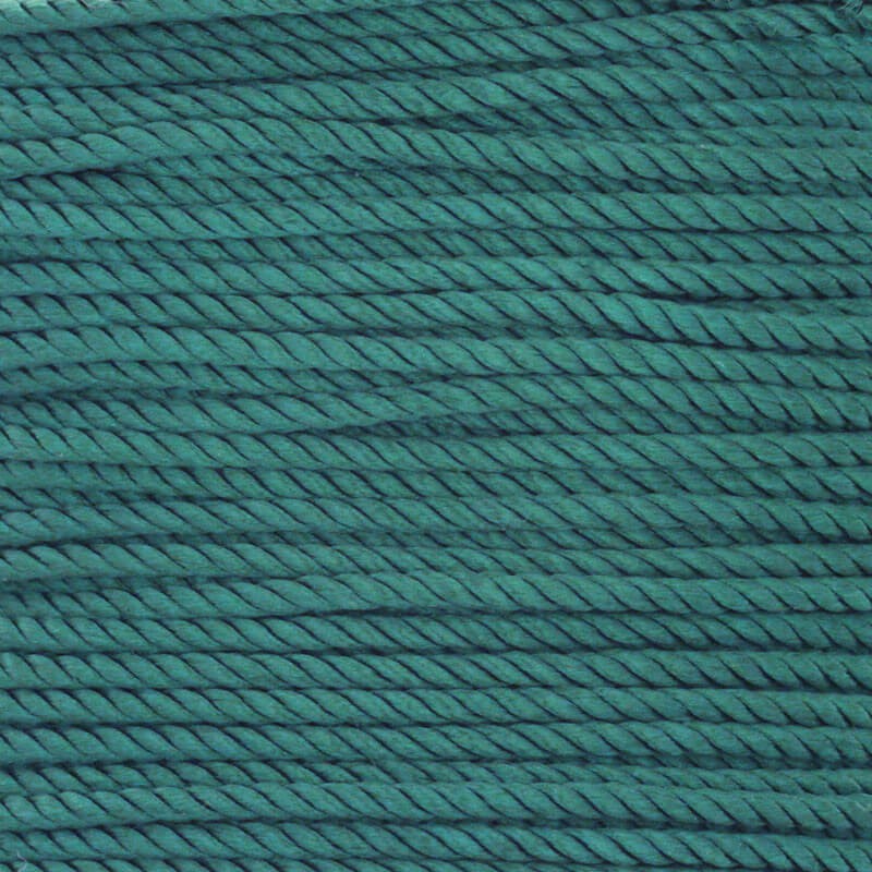 Nylon cord / rope weave dark green 2mm 1m PWL2009