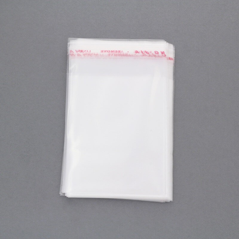 Cellophane bags 6x8 + 2cm transparent 200pcs OPOPP0610
