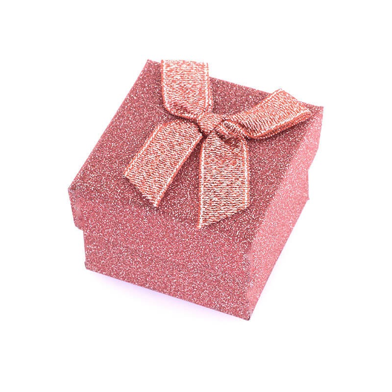 Decorative boxes small / glitter / burgundy 50x36mm 1pc OPPD23
