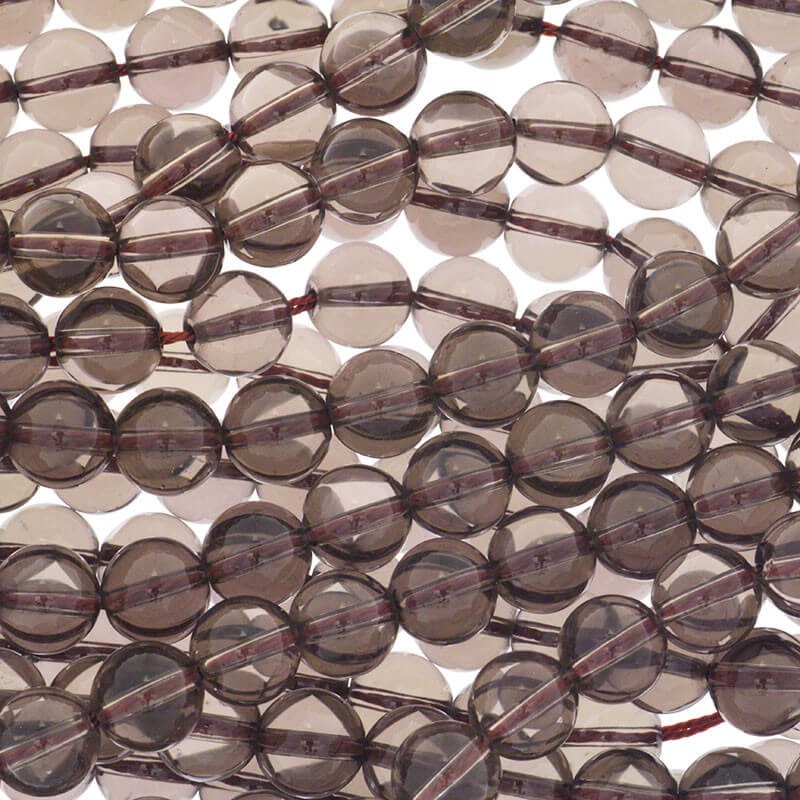 Smoky quartz beads 8mm balls / rope 48pcs KASQ08