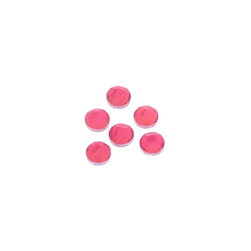 Faceted glass cabochons 7.7x3.6mm peach pink 6pcs KBSF0802A