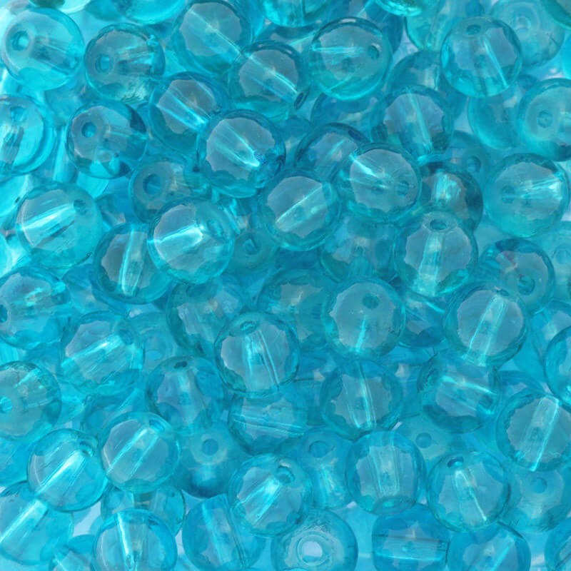 Perfect beads 6mm beads 142 pieces turquoise SZPF0625
