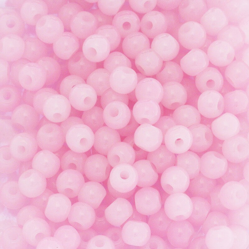 Perfect beads 4mm beads 222 pieces milky pink SZPF0406