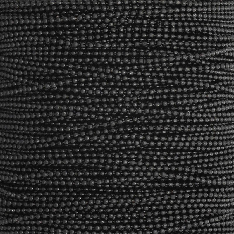 Black ball chain 1.2mm 1m LL012BL