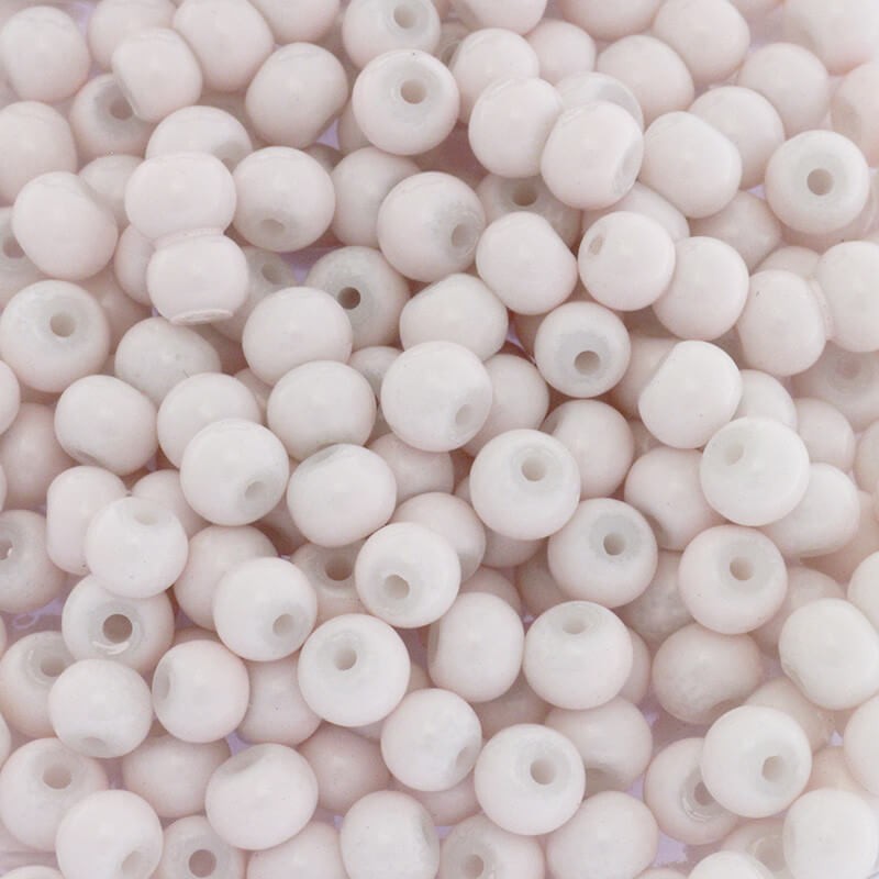 Milky beads / glass 4mm milky pink 210 pieces SZTP0431