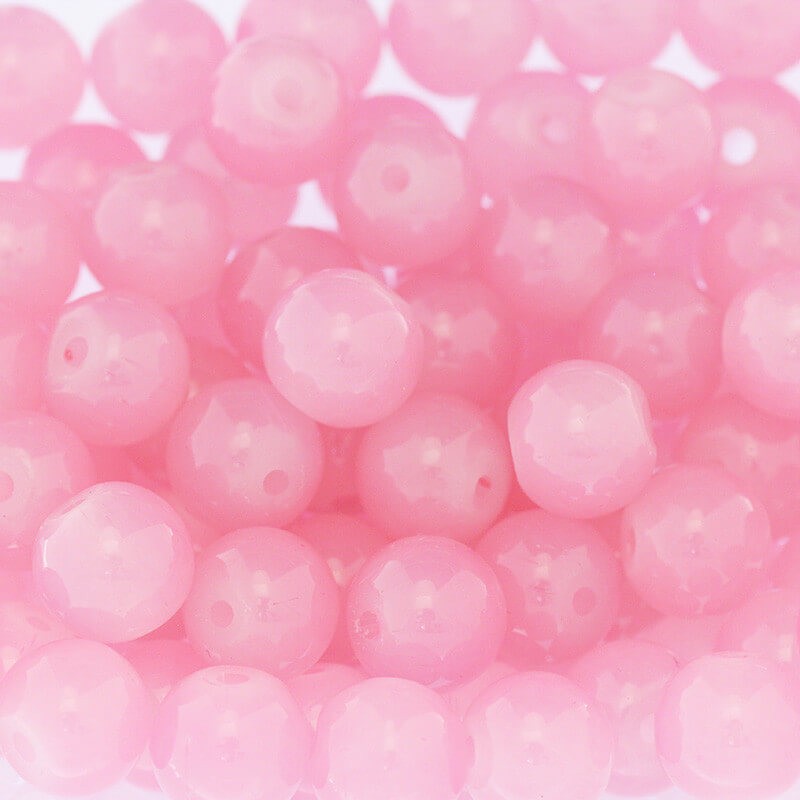 Pastels / glass beads 8mm pink 104 pieces SZPS0816