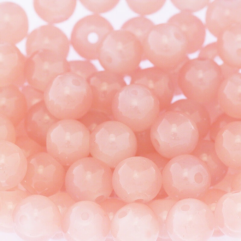 Pastels / glass beads 8mm pink grapefruit 104 pieces SZPS0817