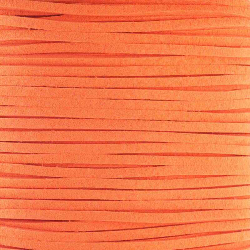 Juicy orange suede leather strap 1m RZZA91