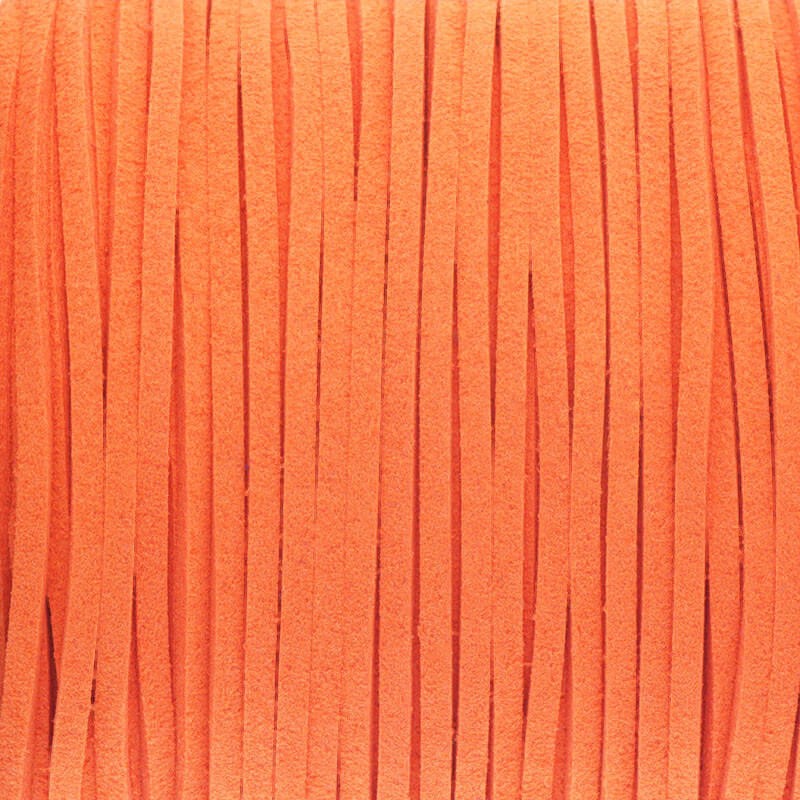 Juicy orange suede leather strap 1m RZZA91
