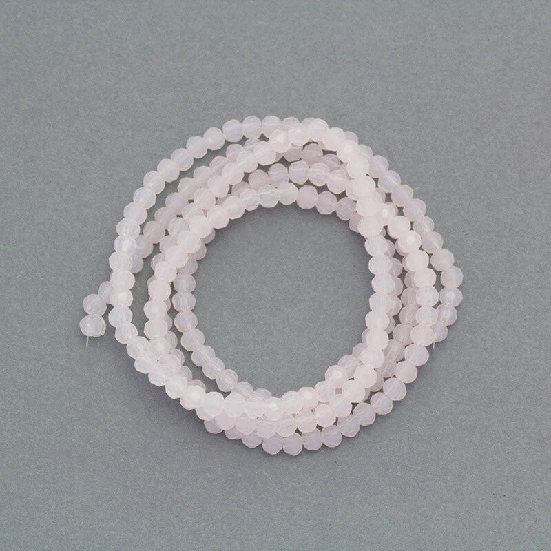 Crystal beads 2mm milky pink beads SZKRKU02125