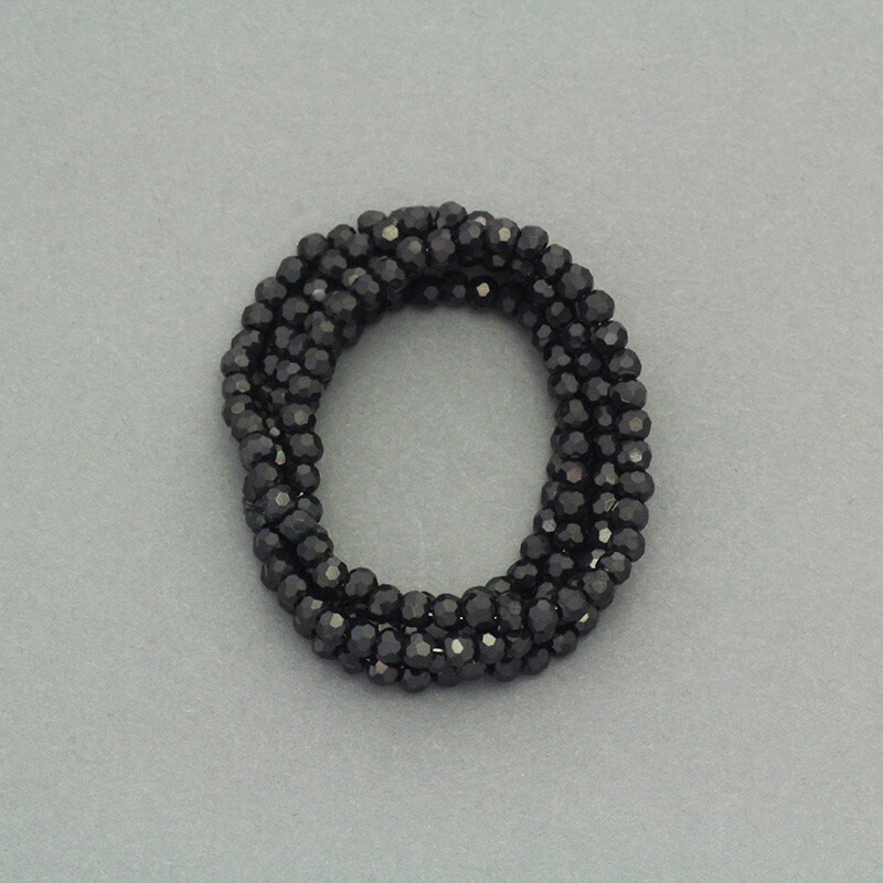 Carbon crystal beads 2mm 200pcs SZKRKU02057
