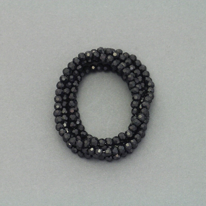 Carbon crystal beads 2mm 200pcs SZKRKU02057