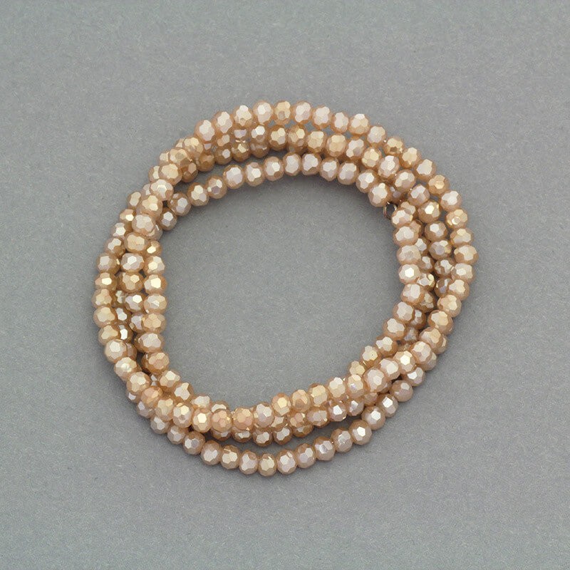 Crystal beads 2mm pearl nude 200pcs SZKRKU02061