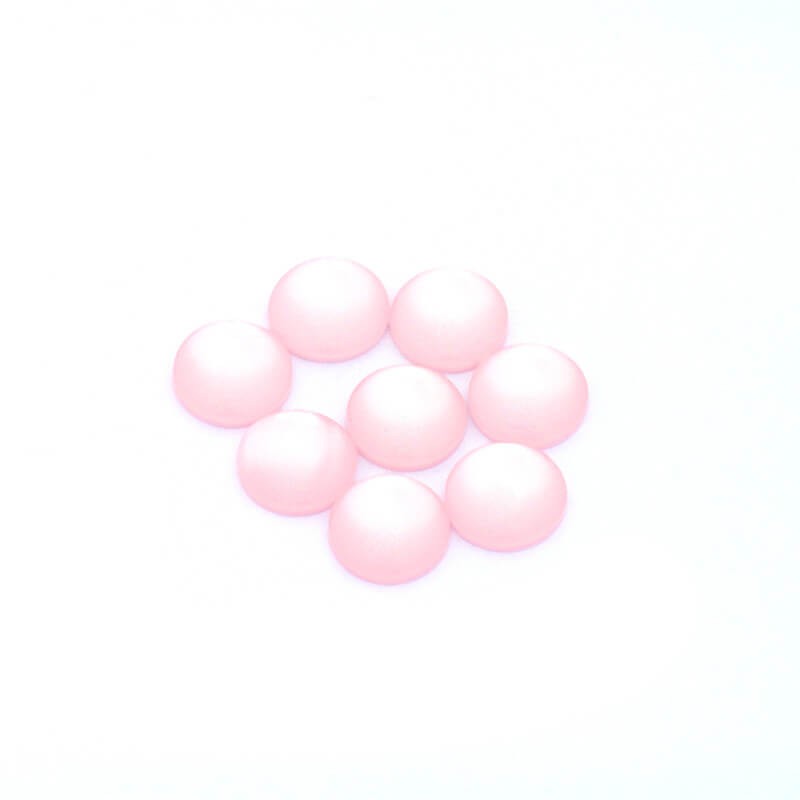 Resin cabochons 12mm / Luna / pearl pink 4pcs KBAD1207