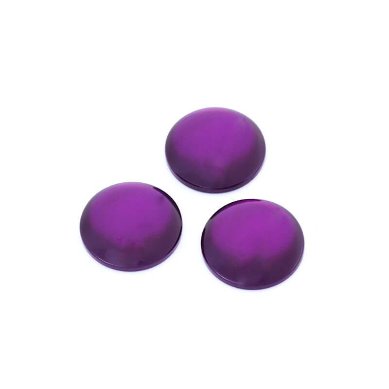 Resin cabochons 24mm / Luna / bishop's violet pearl 2pcs KBAD24D