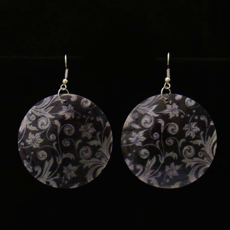 Floral MP007 mother-of-pearl earrings