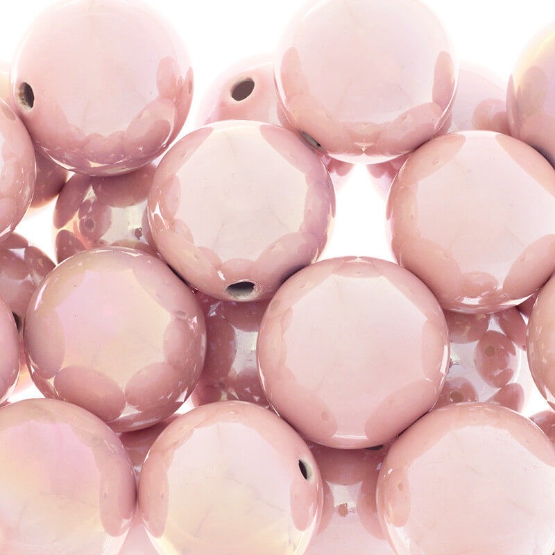 Porcelain ball light pink 35mm 1pc CKU35R02DA