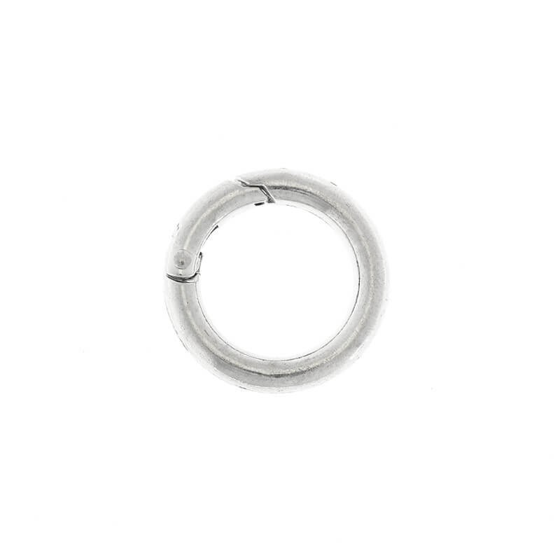 Clasp of the pendant / carabiner circle 25mm platinum, 1 piece ZAPBRK45A