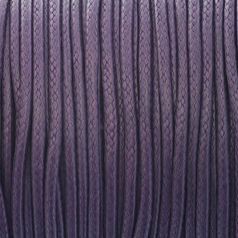 Jewelry cord 2mm dark purple polyamide, braid 2m PW2MM26