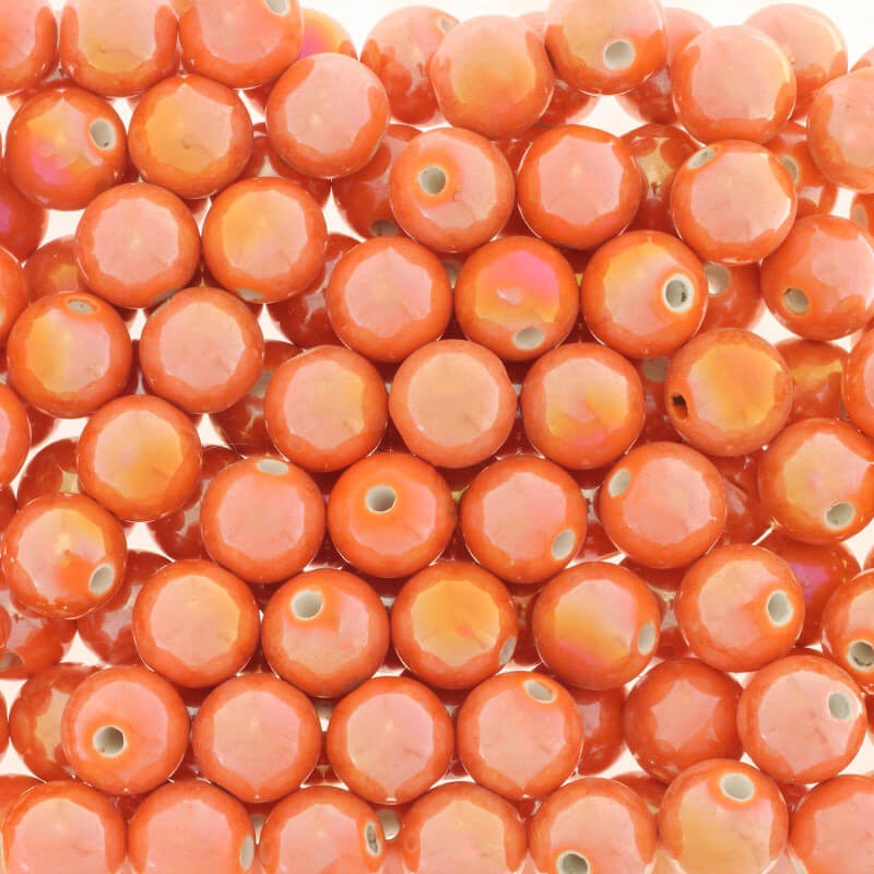 Ceramic beads 14mm orange 1pc CKU14C09DA