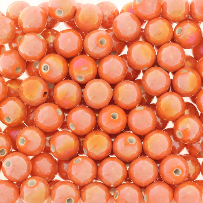 Ceramic beads 14mm orange 1pc CKU14C09DA