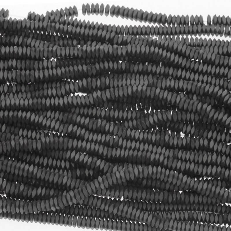 Hematyt koraliki/ przekładki kwadraciki 2.5x1mm 400szt/ sznurek KAHE25