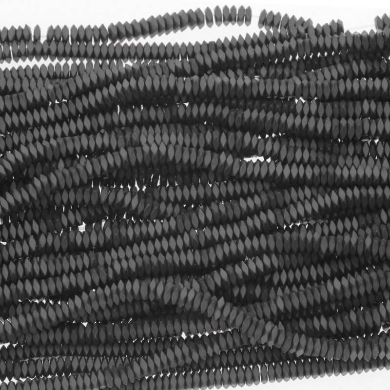 Hematite beads / spacers 2.5x1mm squares 400pcs / string KAHE25