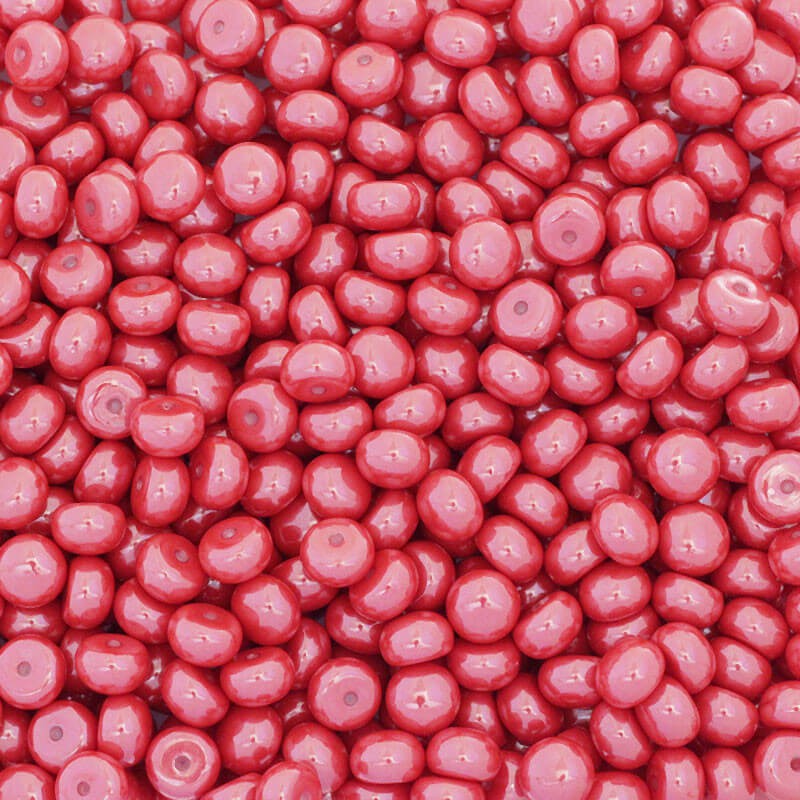 Cabochons on a pin acrylic glass 8mm red 4pcs XYAPP007