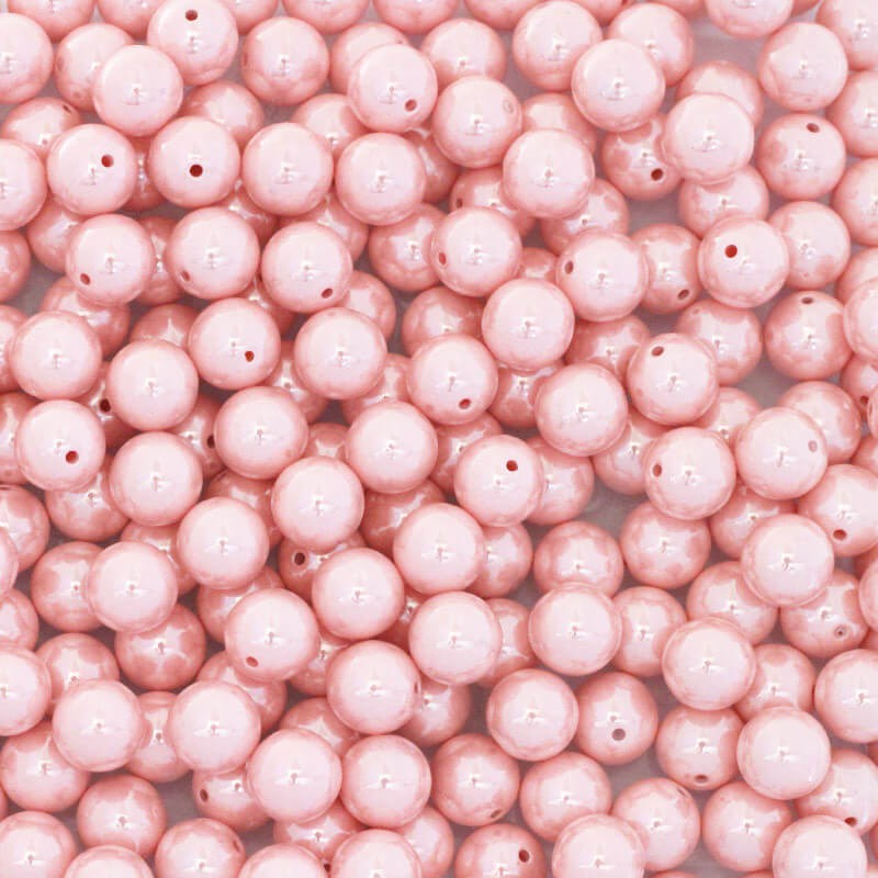 Balls for sticking on the pin acrylic glass 10mm pink balls 4pcs XYAPKU02