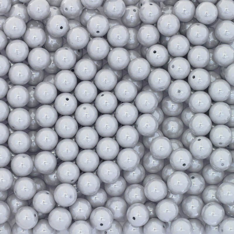 Balls for sticking on the pin acrylic glass 10mm gray balls 4pcs XYAPKU07