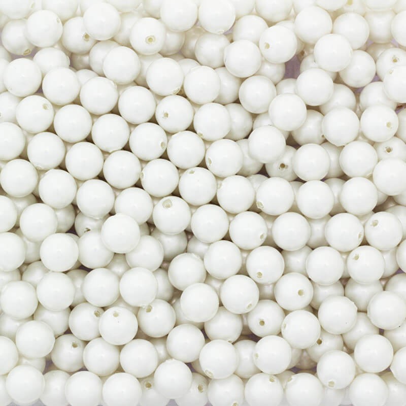 Balls for sticking on the pin acrylic glass balls 10mm pearl 4pcs XYAPKU14